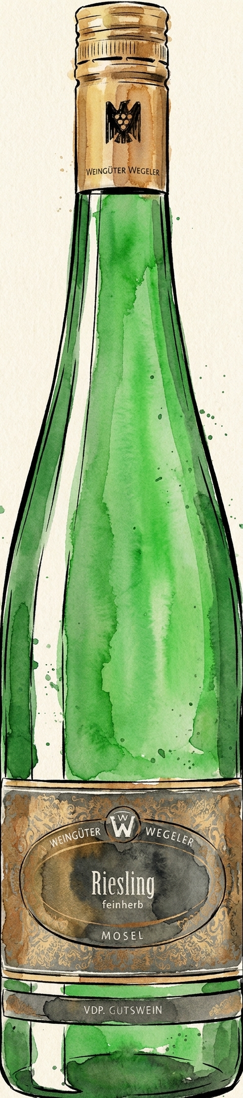 Riesling Feinherb Weingüt Wegeler – Tyskland